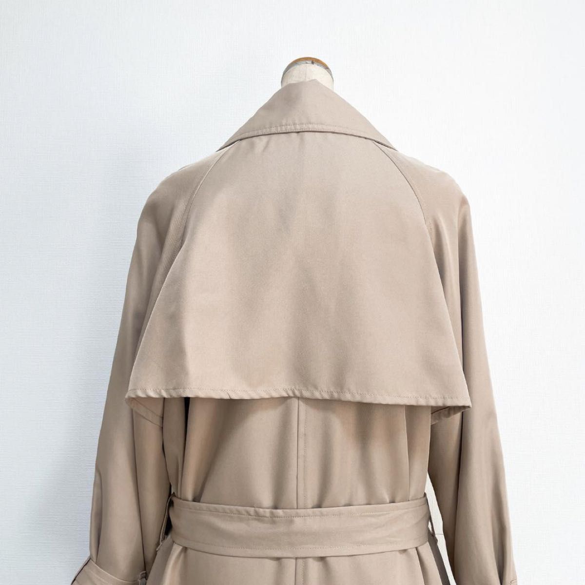 HK WORKS LONDON トレンチコート ベージュ 大きいサイズ LL 上品