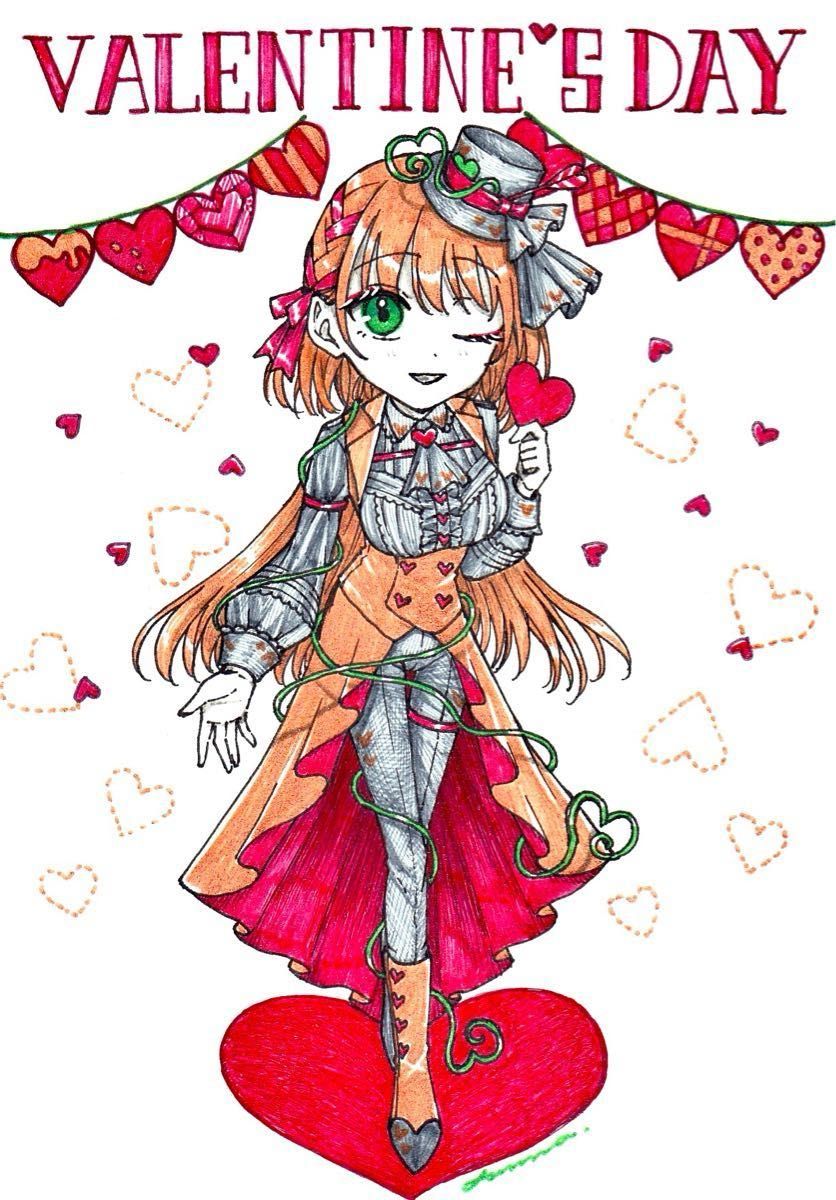 手描きイラスト オリジナル 創作 原画 ポスカサイズ 手描きイラスト オリジナル 創作 原画 ポスカサイズ