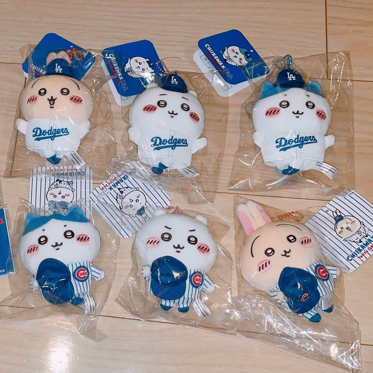 ちいかわ MLB TOKYO SERIES カブス ドジャース マスコット6種 ちいかわ MLB TOKYO SERIES カブス ドジャース マスコット6種