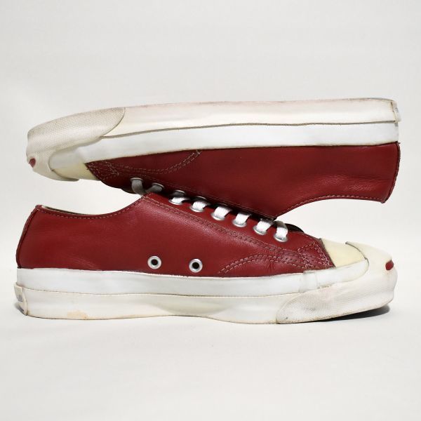 CONVERSE コンバース JACK PURCELL LOW ジャックパーセル 赤レザー USA製 水洗い済み_画像6