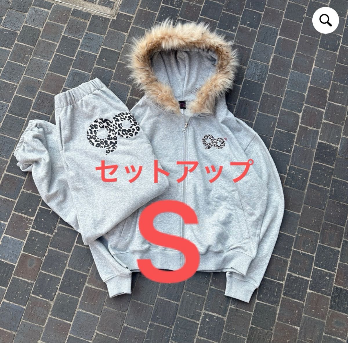 90 Logo Far Zip Hoodie Grayセットアップ セットアップ 90 Logo Far Zip Hoodie Grayセットアップ セットアップ