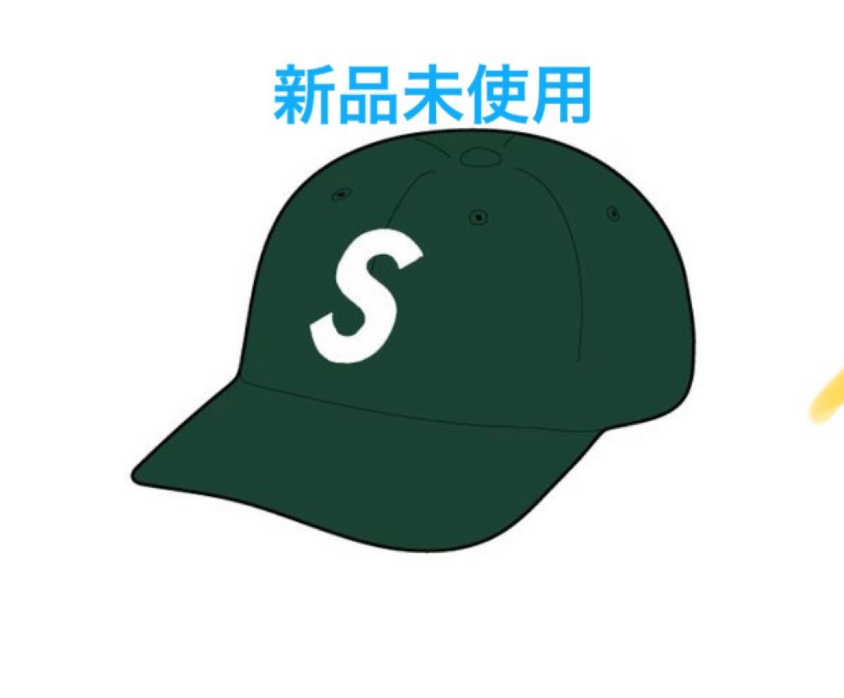 まろ25J Supreme S Logo キャップ グレー/グリーン Supreme Pigment Coated S Logo 6-Panel