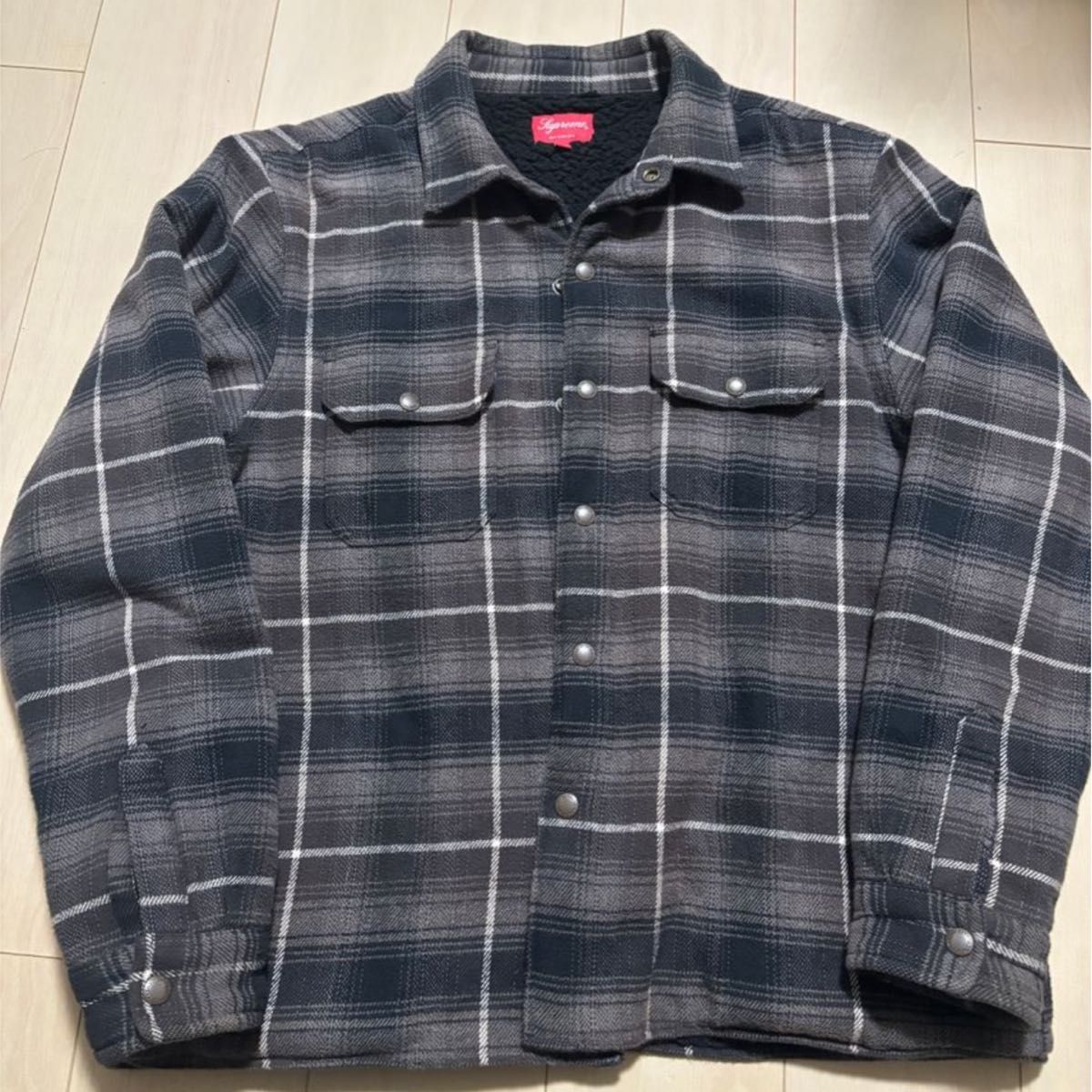 Supreme Shearling Lined Flannel Shirt 