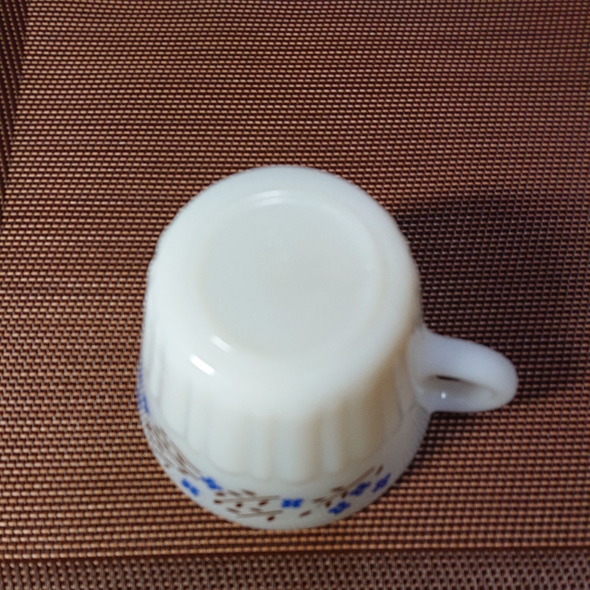 ヴィンテージ メキシコ  ターモクリサ  ミルクガラス マグカップ
