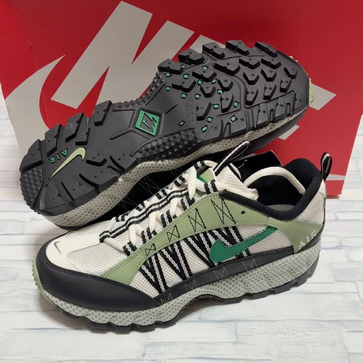 NIKE AIR HUMARA QS ナイキ エア フマラ オイルグリーン アンド マラカイト 新品 27.5㎝ y2k 厚底
