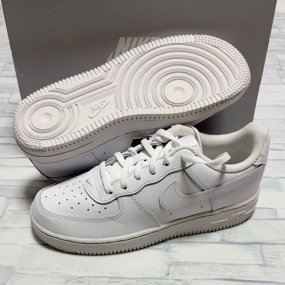 NIKE AIR FORCE 1 LOW LE PS "TRIPLE WHITE" ナイキ エアフォース1 キッズ 22.0㎝