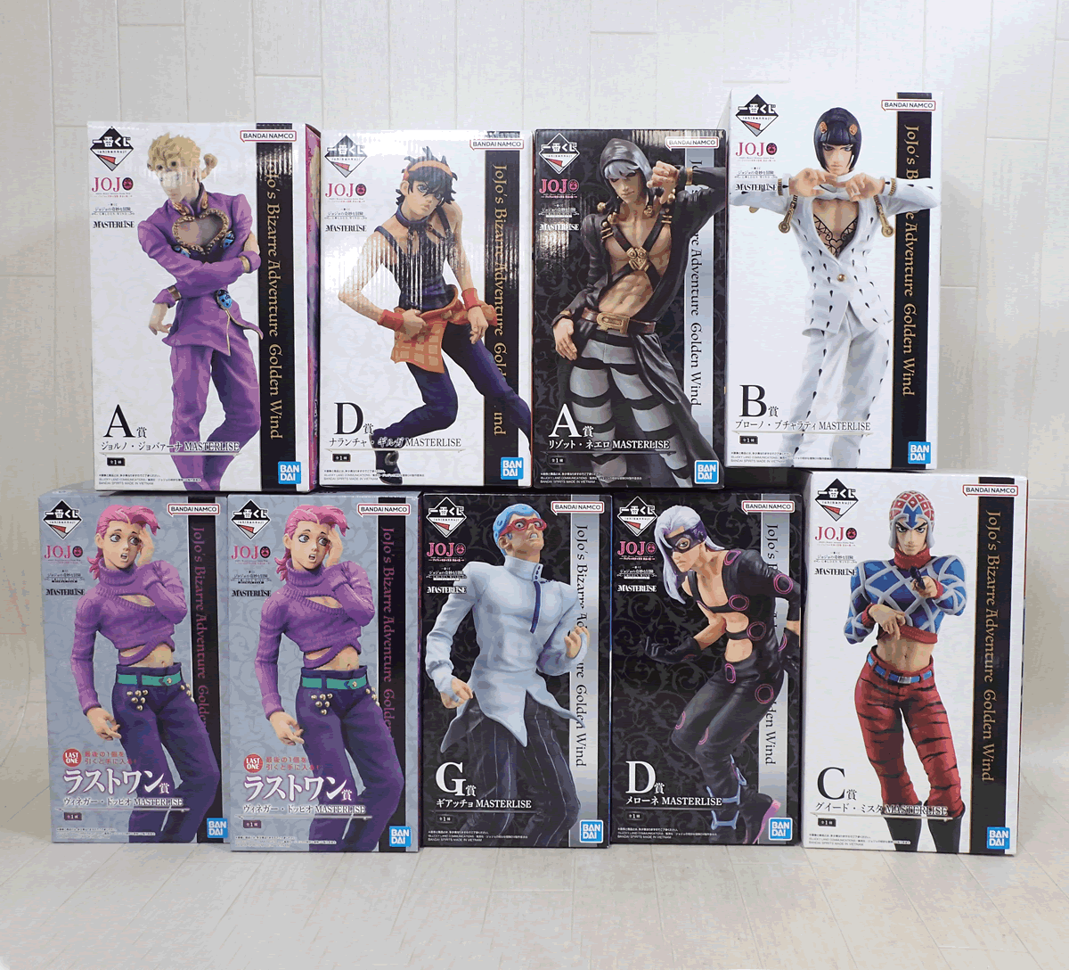 未開封 一番くじ ジョジョの奇妙な冒険 GOLDEN WIND A,B,C,D賞 未開封 一番くじ ジョジョの奇妙な冒険 GOLDEN WIND A,B,C,D賞