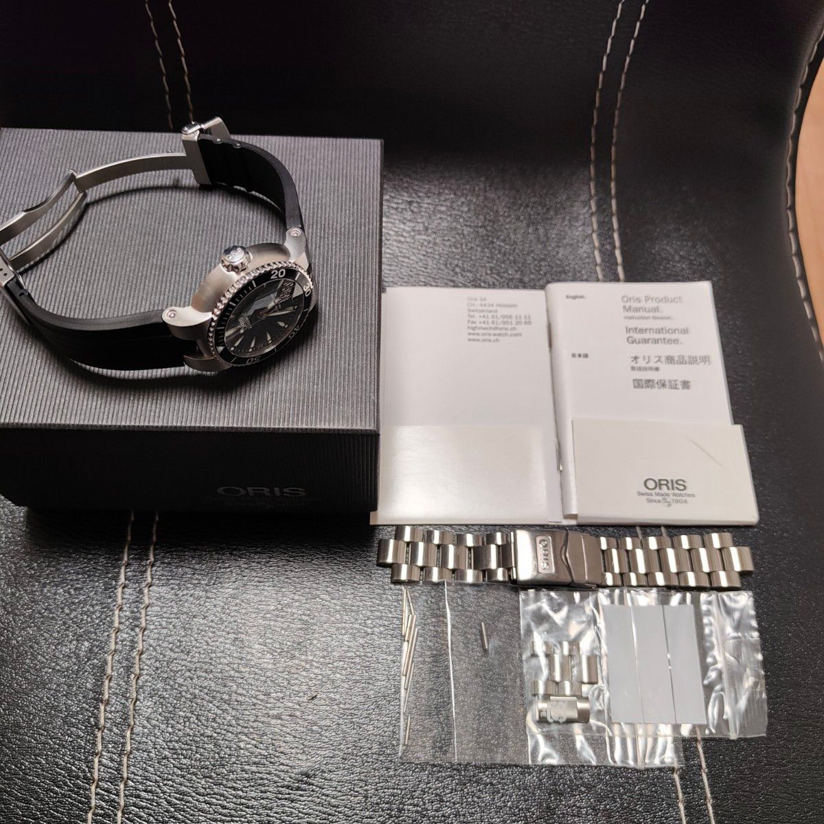 ORIS オリス ダイバーズ 7555 ブラックダイヤル メンズ 自動巻き ORIS オリス ダイバーズ 7555 ブラックダイヤル メンズ 自動巻き
