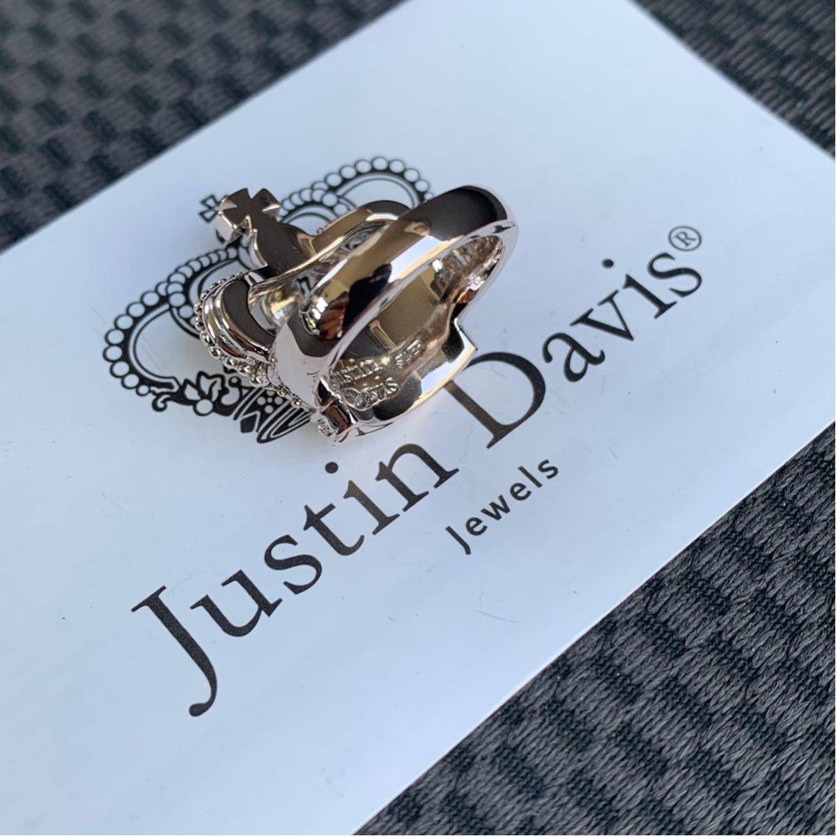  new goods *JUSTIN DAVIS*DUTCHESS RING*7 number * Crown ring * regular price 35,200 jpy *SRJ320* records out of production *