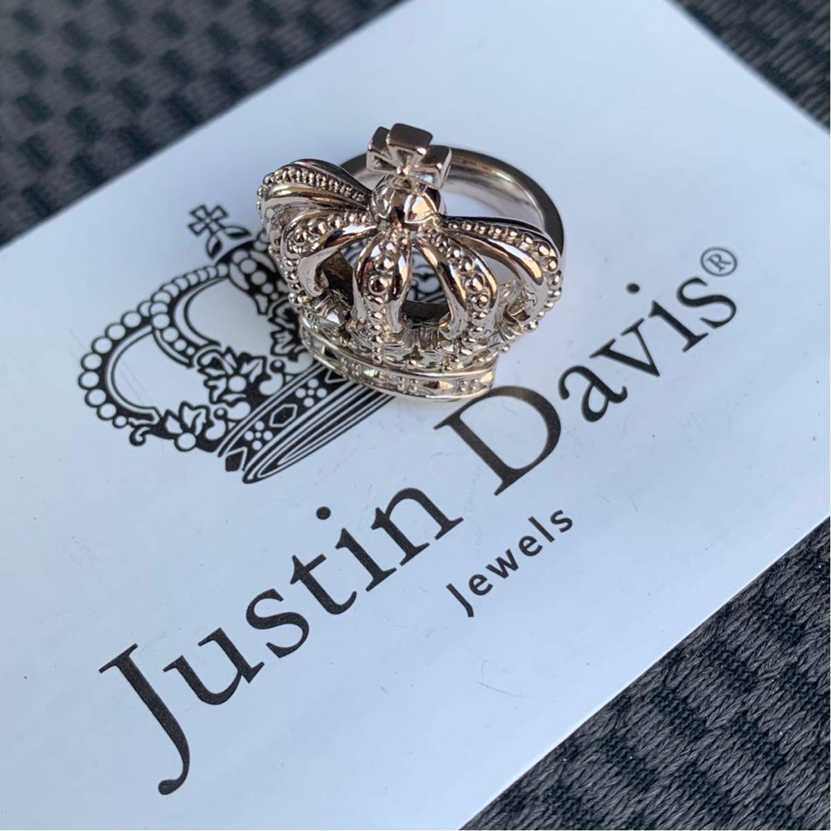  new goods *JUSTIN DAVIS*DUTCHESS RING*7 number * Crown ring * regular price 35,200 jpy *SRJ320* records out of production *