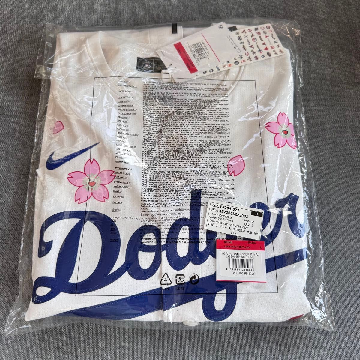 即日発送 【新品未着用・Lサイズ】村上隆 MLB Dodgers 大谷翔平 即日発送 【新品未着用・Lサイズ】村上隆 MLB Dodgers 大谷翔平