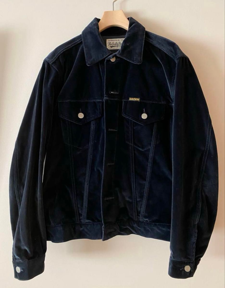 WACKO MARIA ワコマリア ベロア トラッカー ジャケット ネイビー WACKO MARIA ワコマリア ベロア トラッカー ジャケット ネイビー