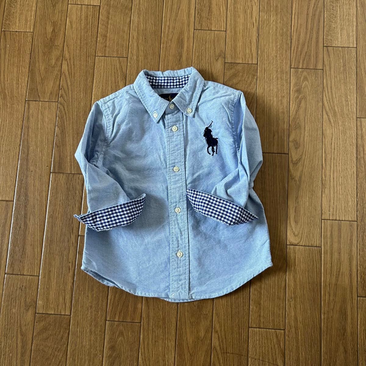 ラルフローレン 長袖シャツ デニム ビッグポニー刺繍 ボタン ラルフローレン 長袖シャツ デニム ビッグポニー刺繍 ボタン