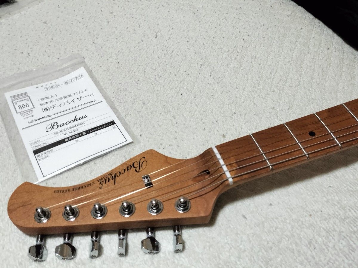 Bacchus バッカス ストラトキャスター HSH ケース 付き ほぼ新品 Bacchus バッカス ストラトキャスター HSH ケース 付き ほぼ新品