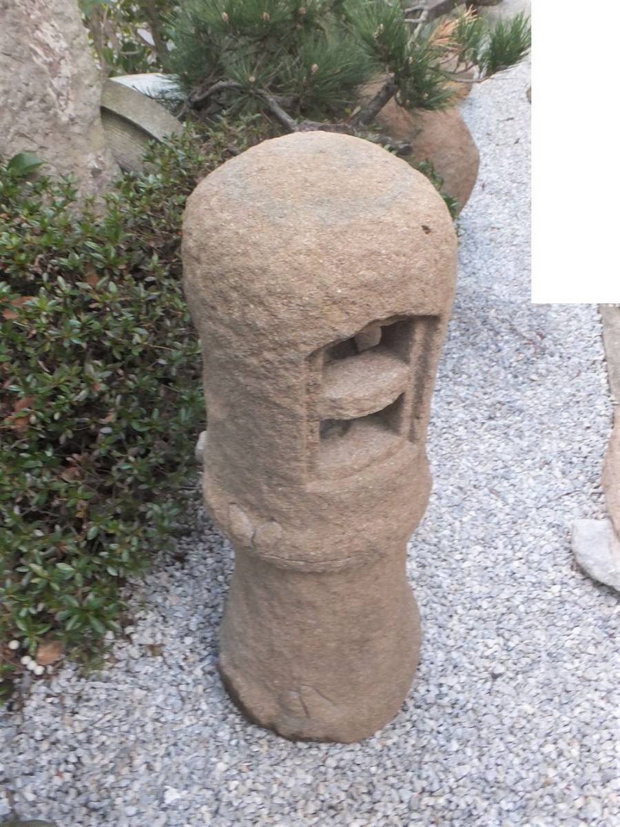 ☆超目玉】 古民具建築雑貨灯篭石仏オブジェ【自然石灯篭・野竹林風石 ...