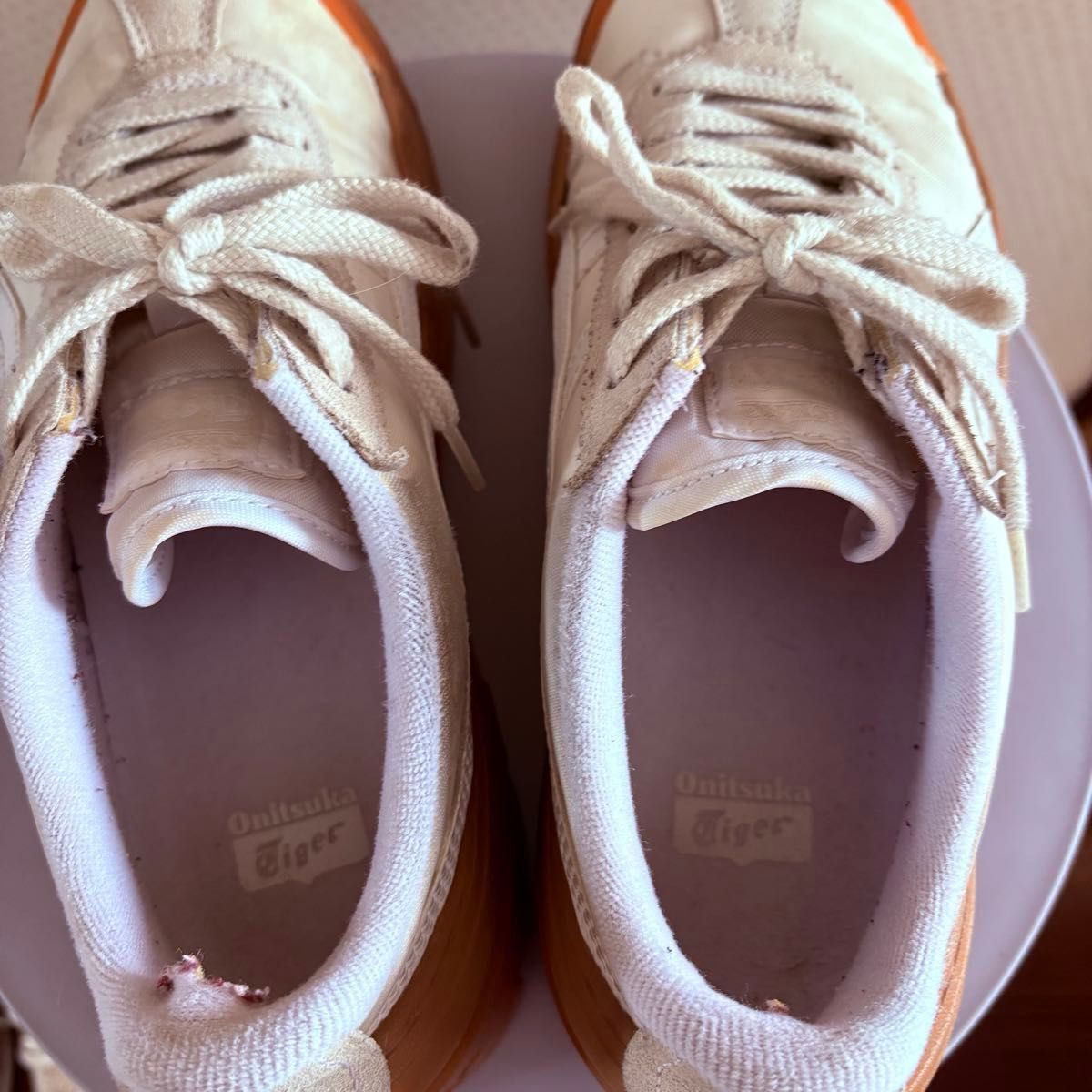 Onitsuka Tiger】DELEGATION CHUNK 24 5 白 スニーカー オニツカ Onitsuka Tiger】DELEGATION CHUNK 24 5 白 スニーカー オニツカ