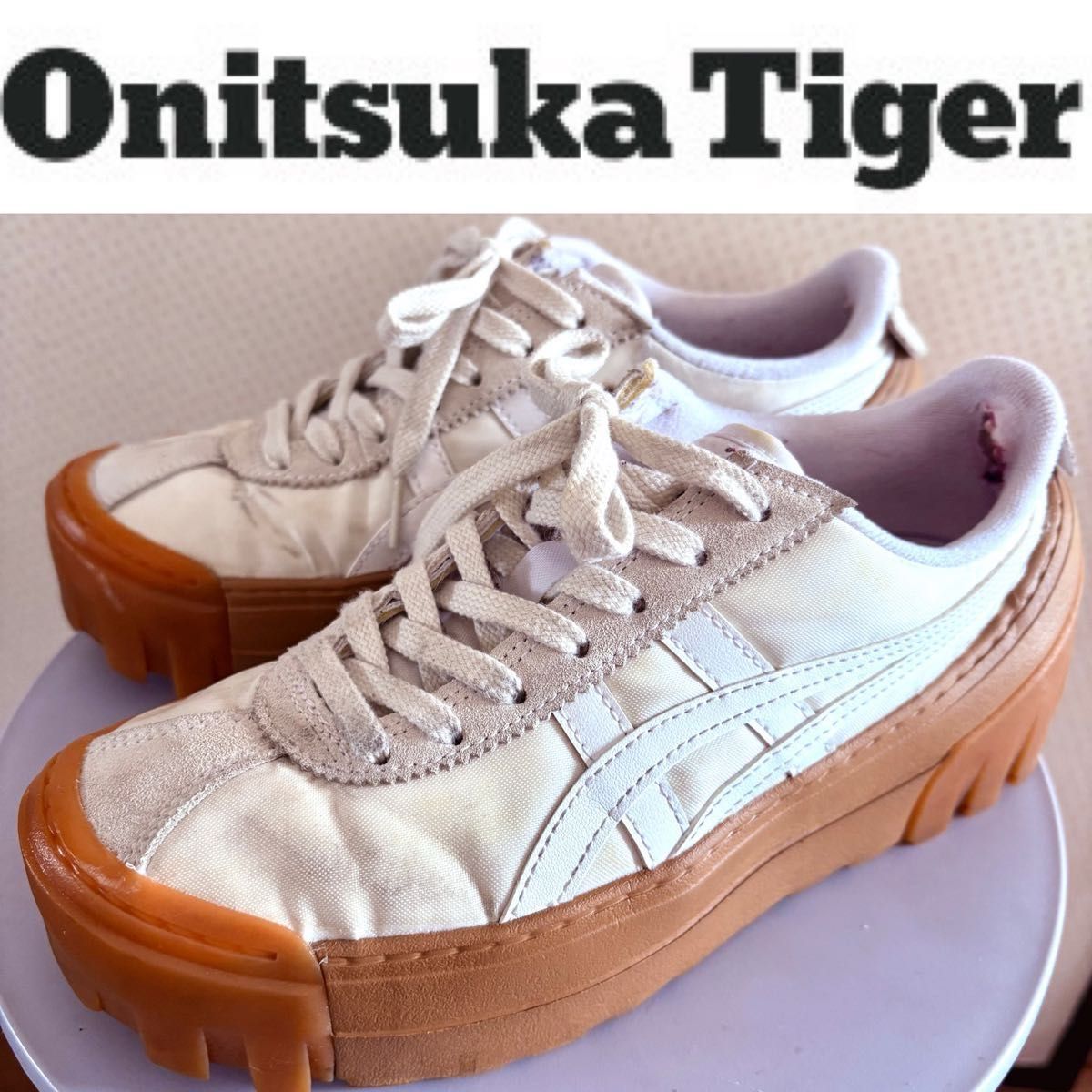 Onitsuka Tiger】DELEGATION CHUNK 24 5 白 スニーカー オニツカ Onitsuka Tiger】DELEGATION CHUNK 24 5 白 スニーカー オニツカ