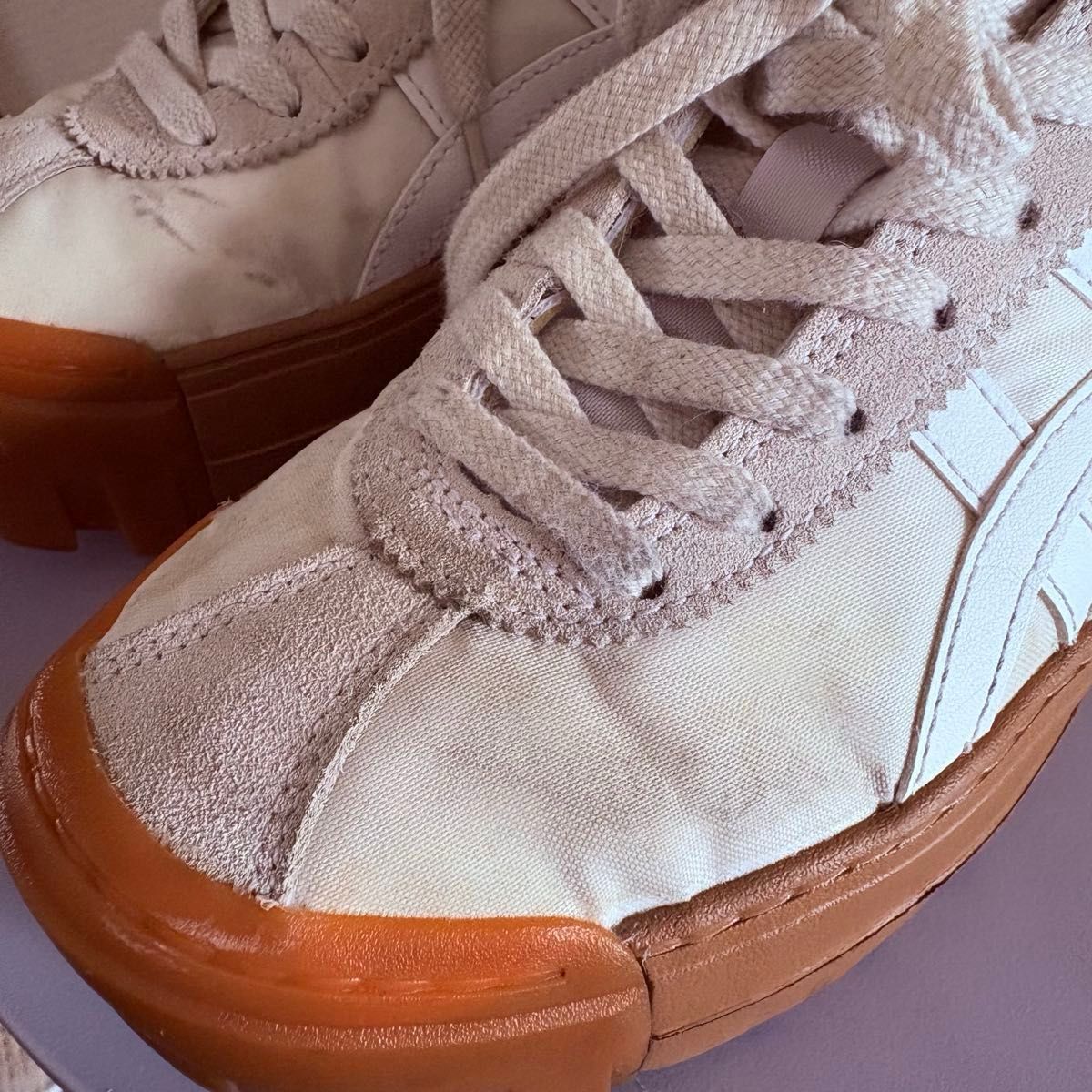 Onitsuka Tiger】DELEGATION CHUNK 24 5 白 スニーカー オニツカ Onitsuka Tiger】DELEGATION CHUNK 24 5 白 スニーカー オニツカ