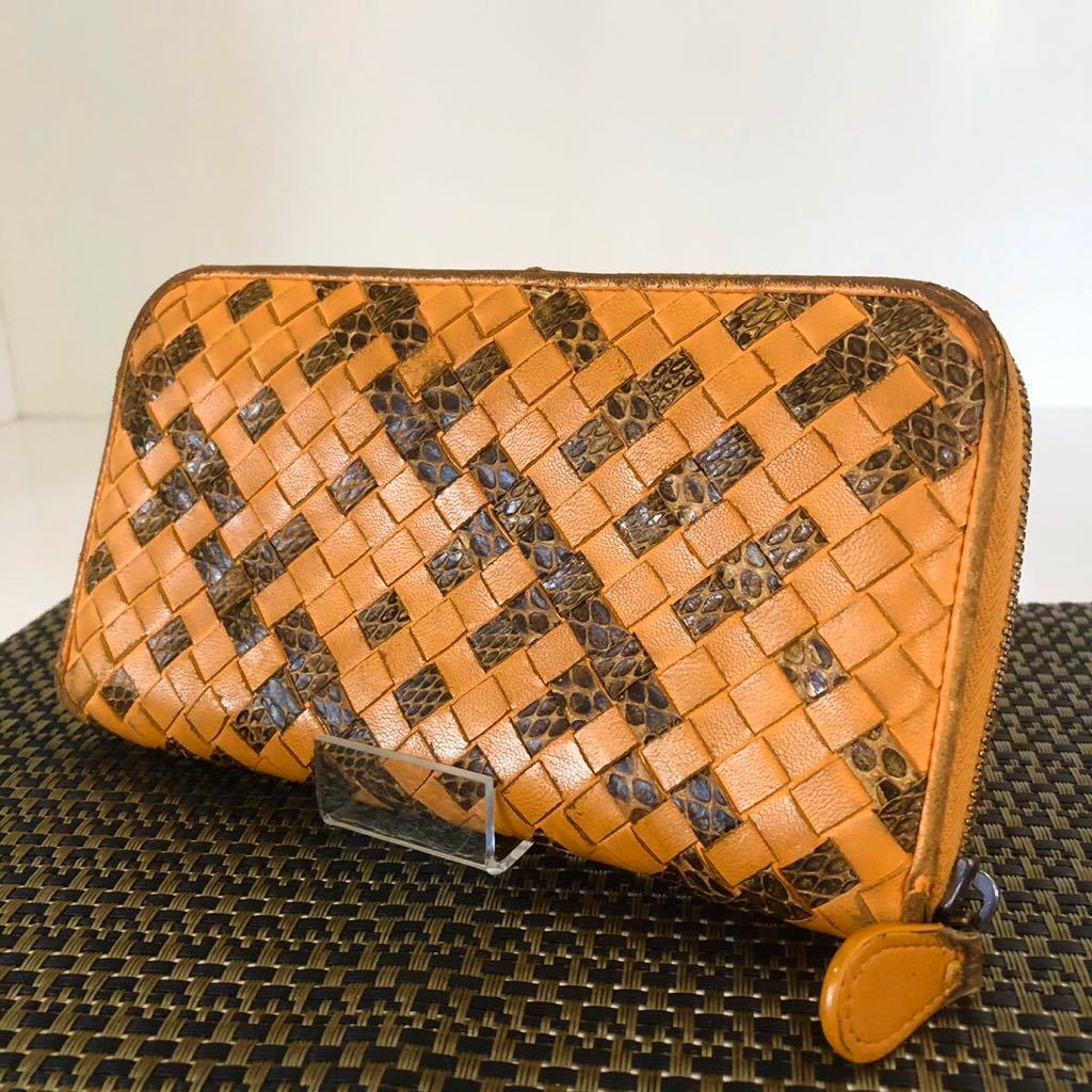 定価10】長財布 BOTTEGA VENETA ラウンドファスナー-