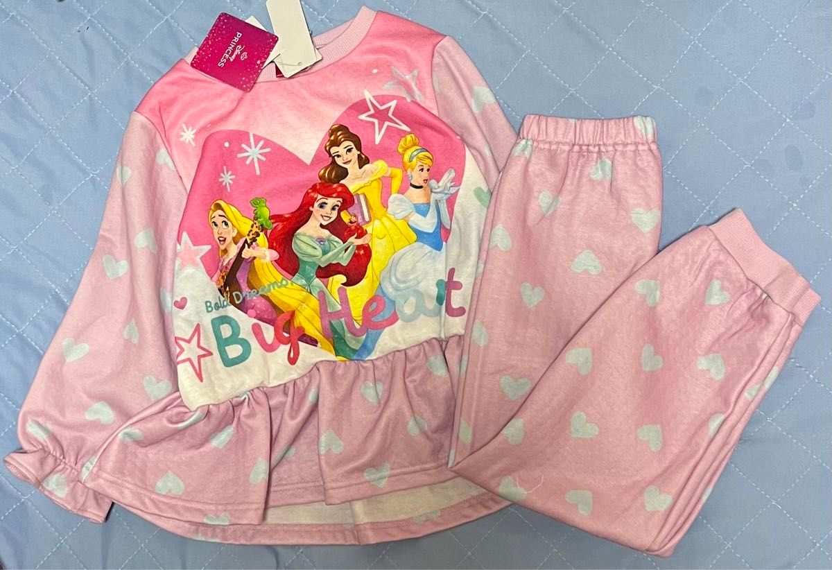 パジャマミニー ディズニー ミニー パジャマ 120 プリンセス 女の子 長袖