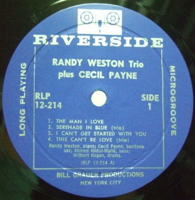 3枚で送料無料【米Riverside mono】Randy Weston/With These Hands (with Cecil Payne) 3枚で送料無料【米Riverside mono】Randy Weston/With These Hands (with Cecil Payne)