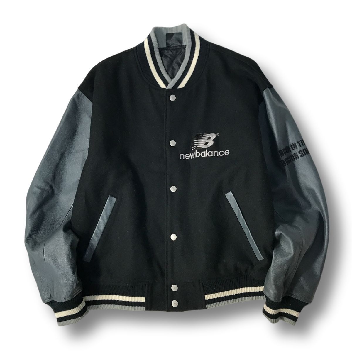 良品◎》New Balance ニューバランス☆ピッグスキン*豚革袖 良品◎》New Balance ニューバランス☆ピッグスキン*豚革袖