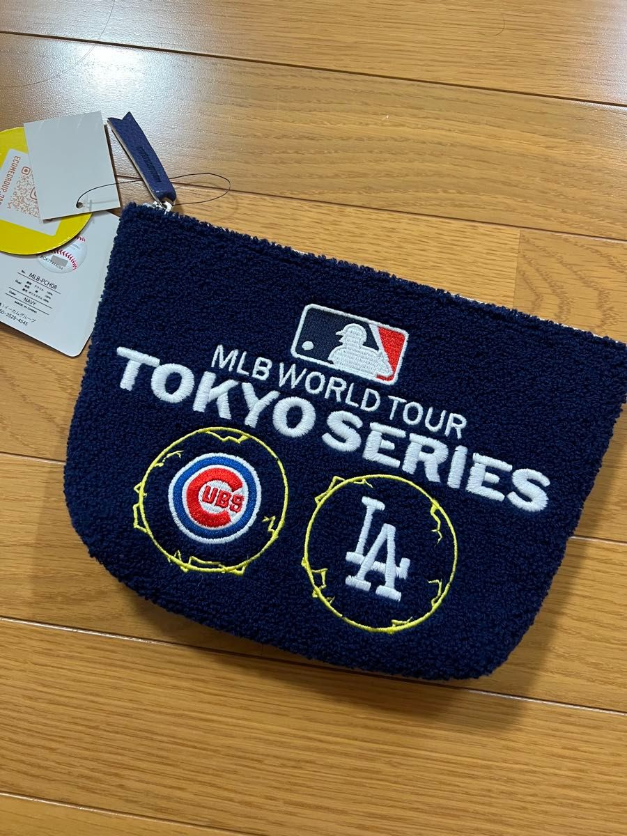 MLB 東京シリーズ 開幕戦 ドジャース カブス さがら刺繍ポーチ MLB 東京シリーズ 開幕戦 ドジャース カブス さがら刺繍ポーチ