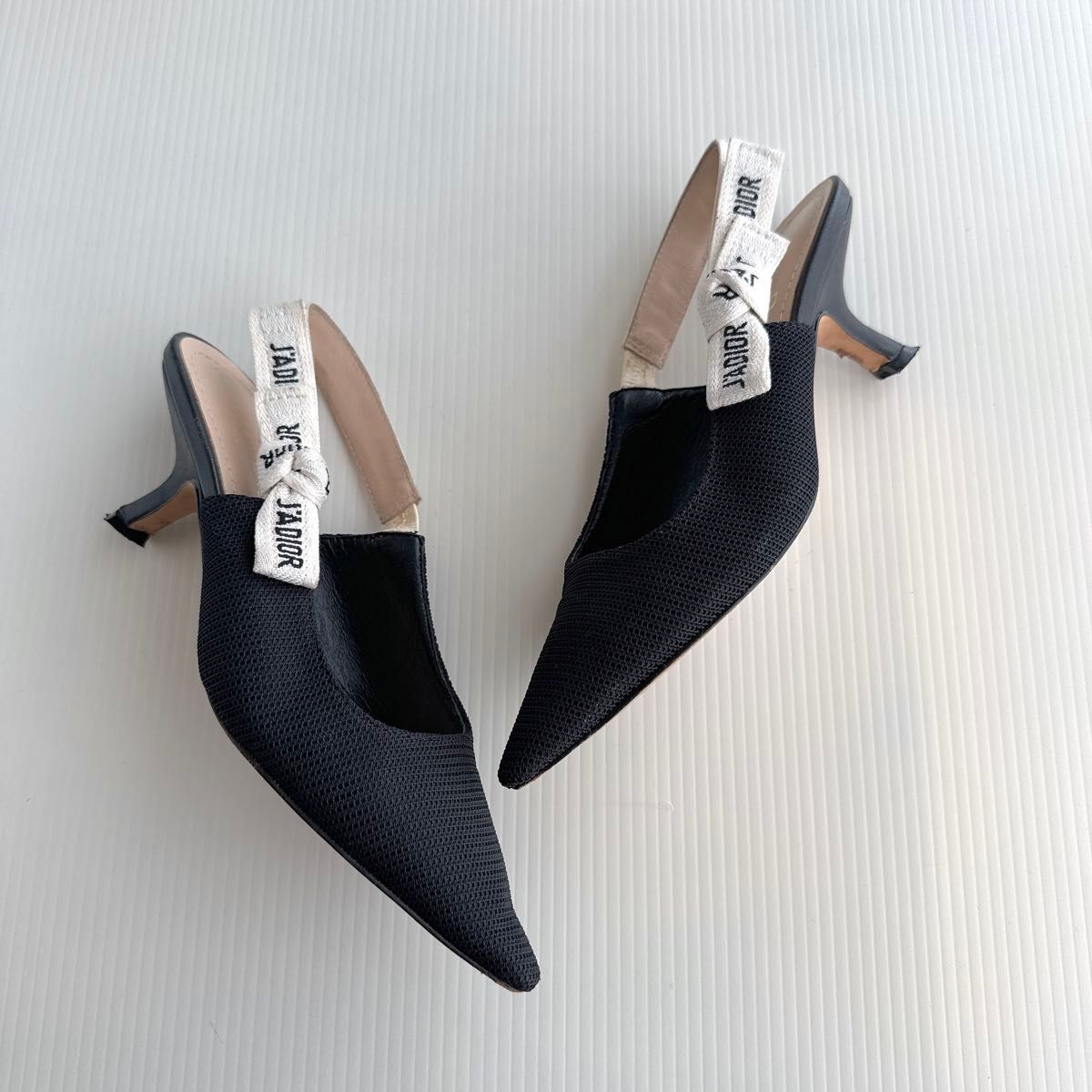 Dior ディオール スリングバックフラットパンプス 36㎝ Christian DIOR ディオール 定番 スリングバック ハイヒール