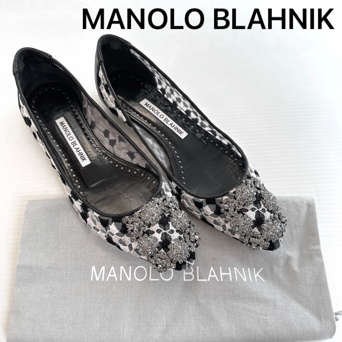 MANOLO BLAHNIK マノロブラニク ハンギシ フラットシューズ MANOLO BLAHNIK マノロブラニク ハンギシ フラットシューズ