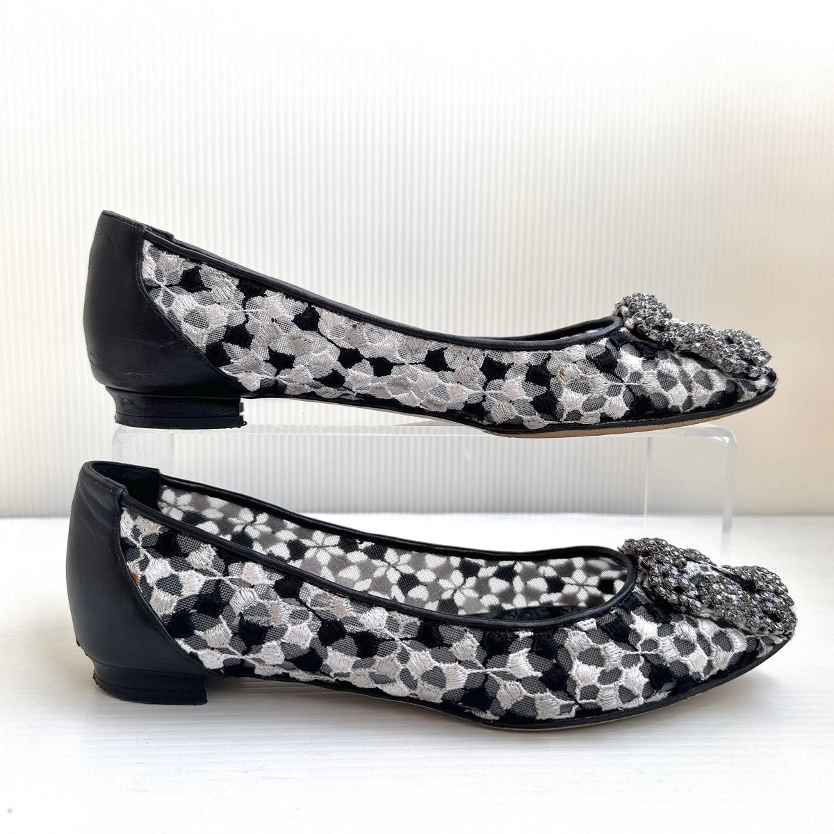 MANOLO BLAHNIK マノロブラニク ハンギシ フラットシューズ MANOLO BLAHNIK マノロブラニク ハンギシ フラットシューズ