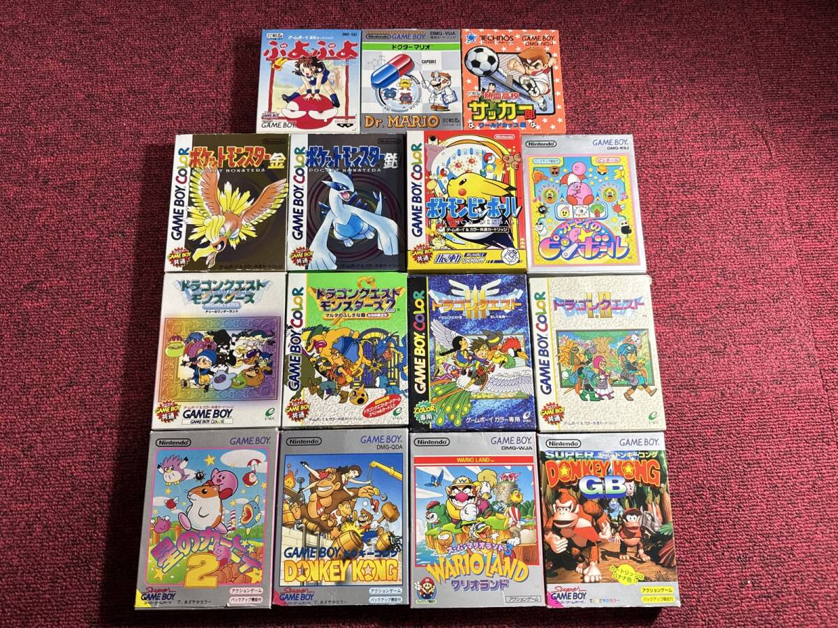 GB◇ゲームボーイソフト 箱・説明書付き 15点セット ポケモン GB◇ゲームボーイソフト 箱・説明書付き 15点セット ポケモン