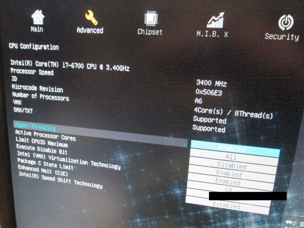 ★：i5 6400付格安ジャンク送料込Mini-itx　Z170IU-C43（1151_起動したときの画面。