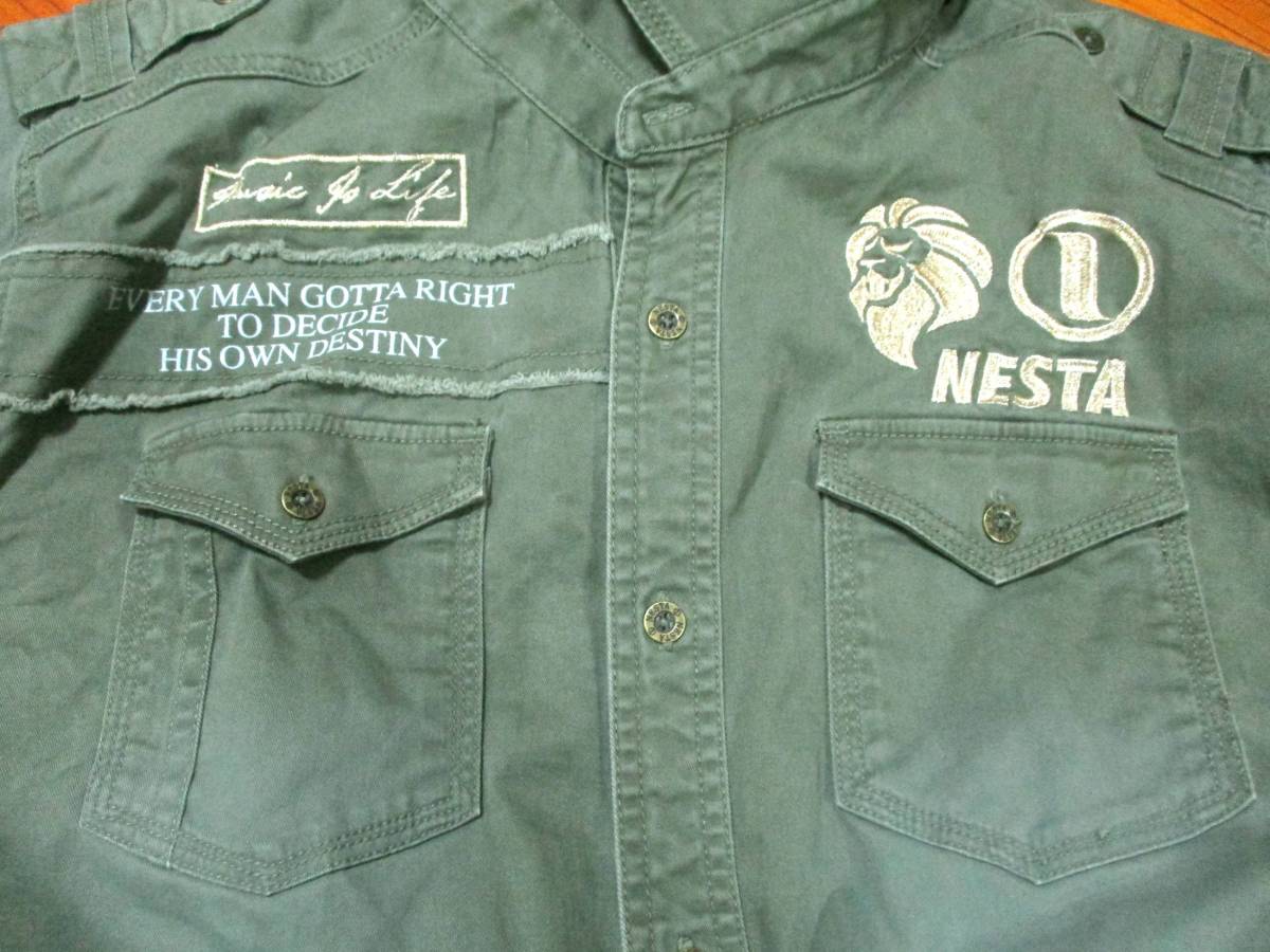 大人気 ジャケット フライト ミリタリー MA-1 ネスタ NESTA ヴィンテージ!薄手 即決 シャツ XLsize表記 Lsize相当 XLサイズ以上 大人気 ジャケット フライト ミリタリー MA-1 ネスタ NESTA ヴィンテージ!薄手 即決 シャツ XLsize表記 Lsize相当 XLサイズ以上
