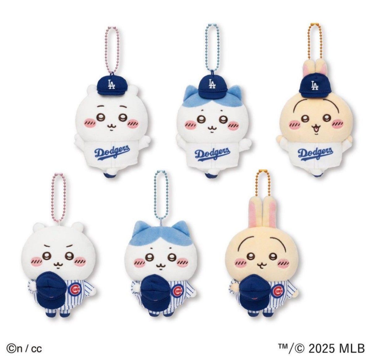 新品】ちいかわ× MLB ドジャース カブス マスコット 全6種セット 新品】ちいかわ× MLB ドジャース カブス マスコット 全6種セット