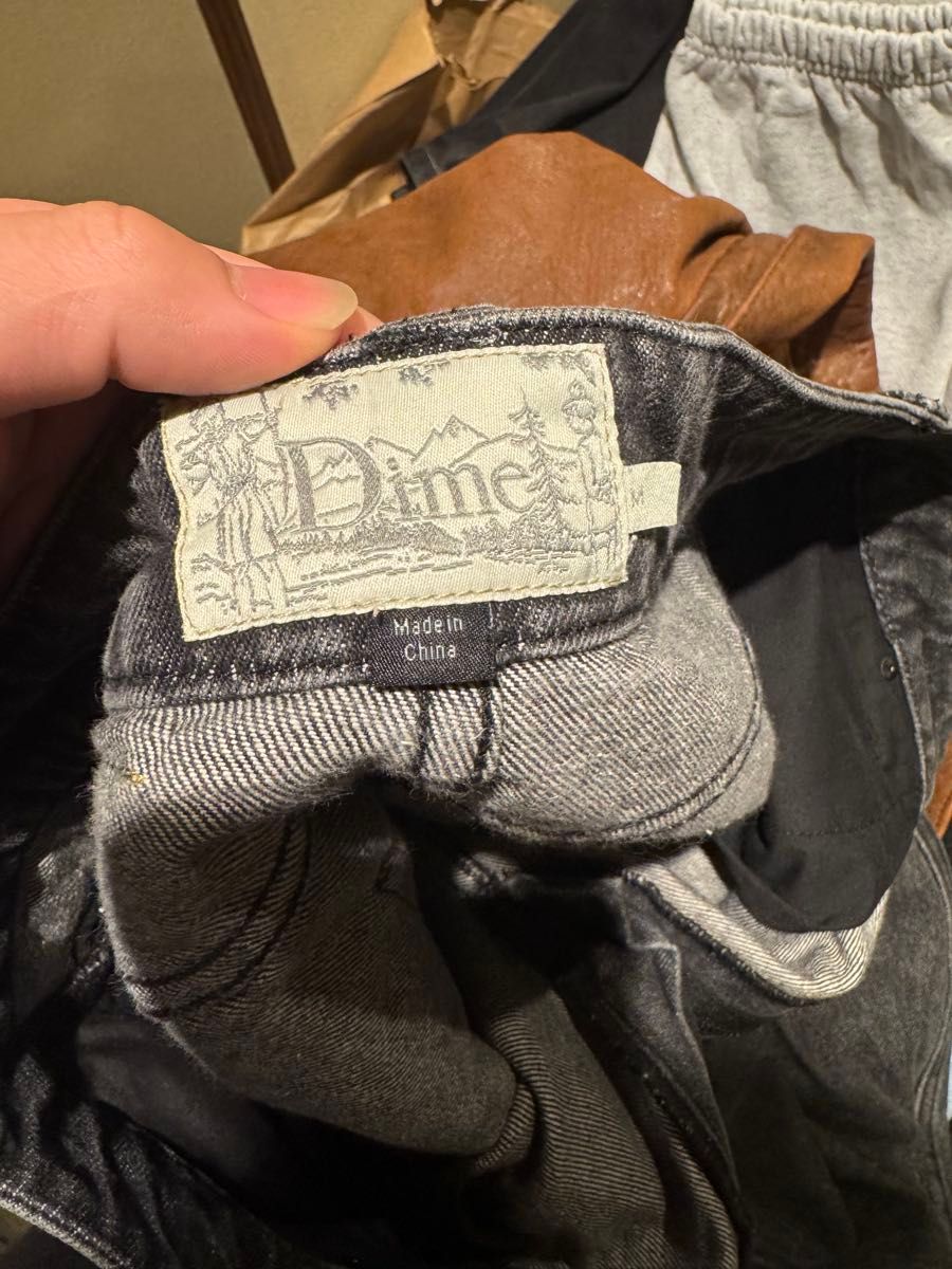 正規品 大人気 激レア DIME baggy denim デニム ブラック M 正規品 大人気 激レア DIME baggy denim デニム ブラック M