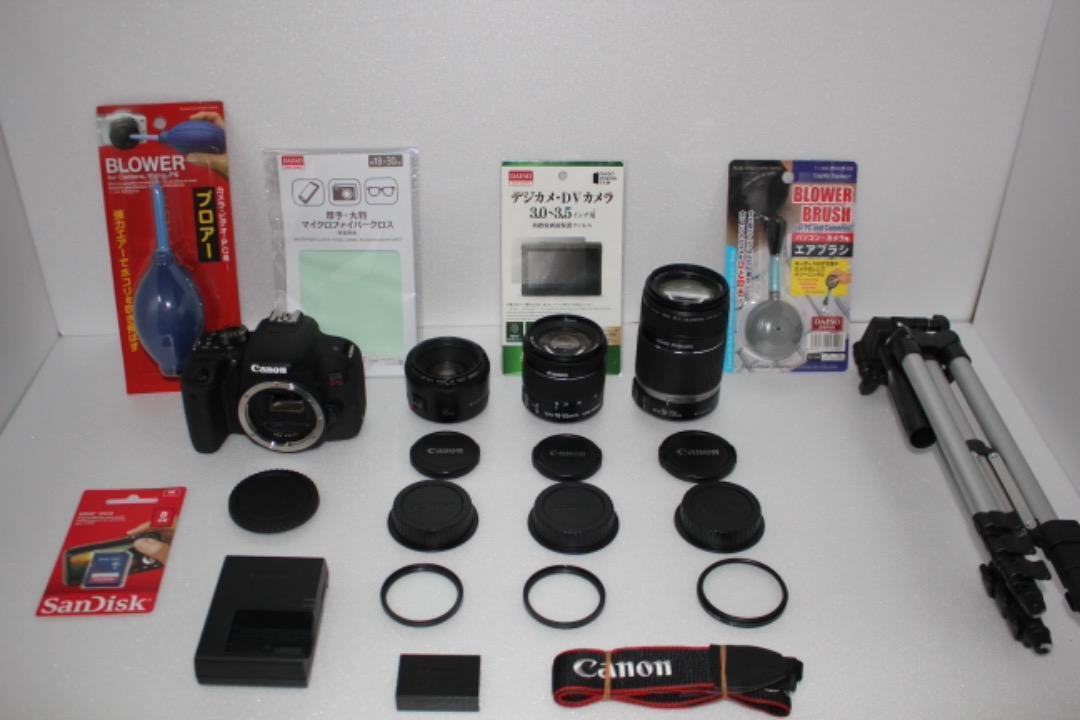 ☆canon kiss x9i 単焦点&標準&望遠レンズセット180再