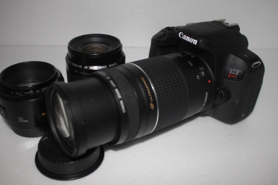 お買得canon kiss x9i標準&望遠&単焦点トリプルレンズセット475 | www