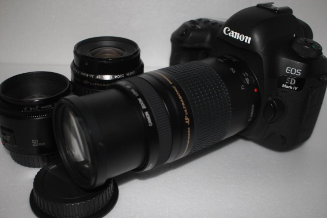 キャノン Canon EOS 8000D 標準＆望遠＆単焦点トリプルレンズセット-