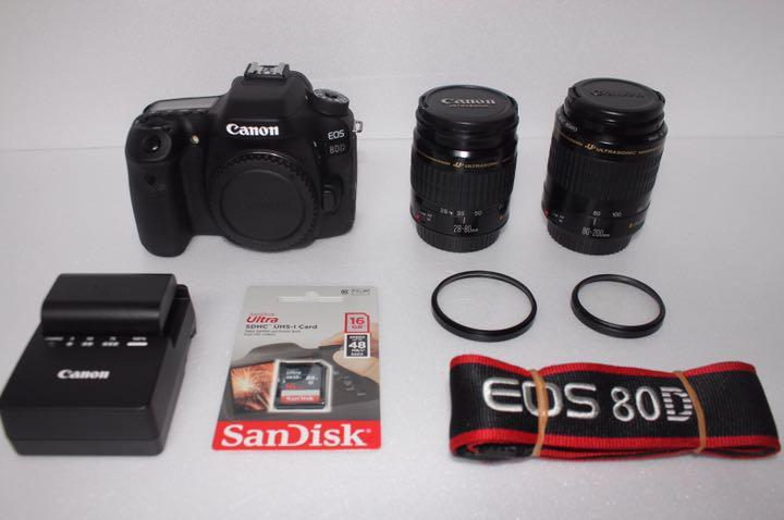 ★Canon EOS 80D標準&望遠ダブルレンズセット★★☆363