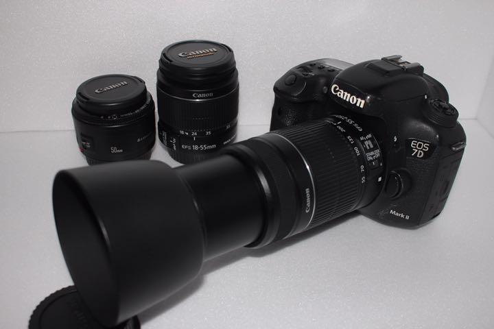 Canon EOS 7D Mark II 標準&望遠&単焦点トリプルレンズセット66