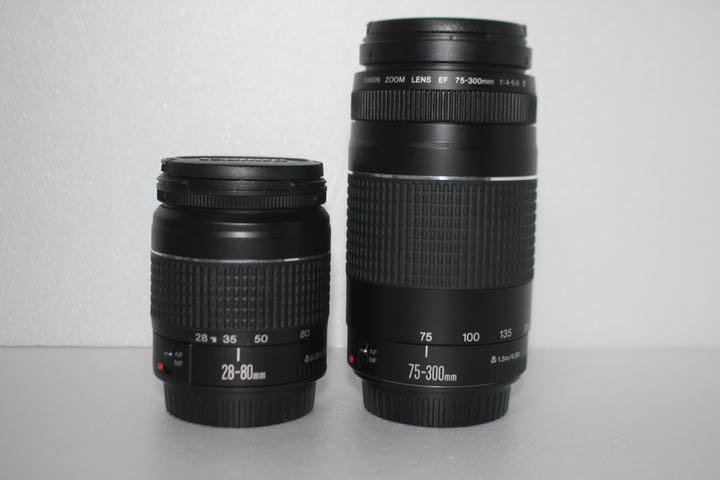 超格安価格 極上級 Canon EF 75-300mm 28-80mm レンズセット