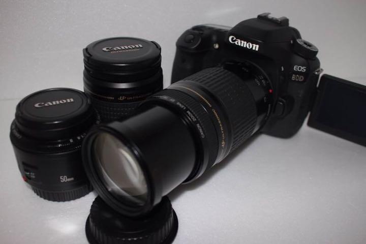 代引可】 キャノン Canon EOS 80Dトリプルレンズセット365 キヤノン