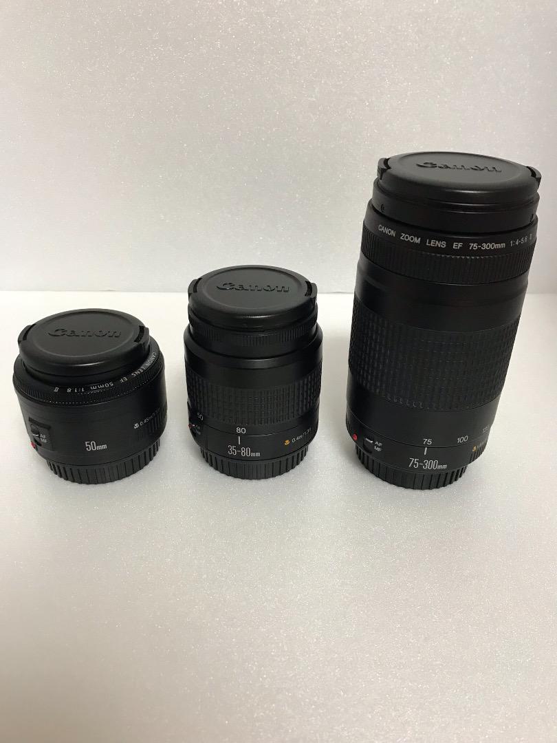 新品】 Canon EF 50 Canon EF35-80 Canon EF75-300282 キヤノン