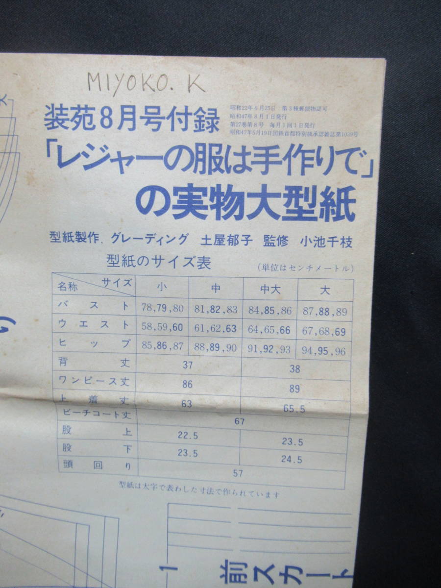 装苑8月号付録実物大型紙 昭和47年紺色 5号から13号まで実物大型紙 文化式 ドレメ式 赤と緑色 2枚 Gta 05 Buyee Buyee 일본 통신 판매 상품 옥션의 대리 입찰 대리 구매 서비스 装苑8月号付録実物大型紙 昭和47年紺色 5号から13号まで実物大型紙 文化式 ドレメ式 赤と緑色 2枚 Gta 05 Buyee Buyee 일본 통신 판매 상품 옥션의 대리 입찰 대리 구매 서비스
