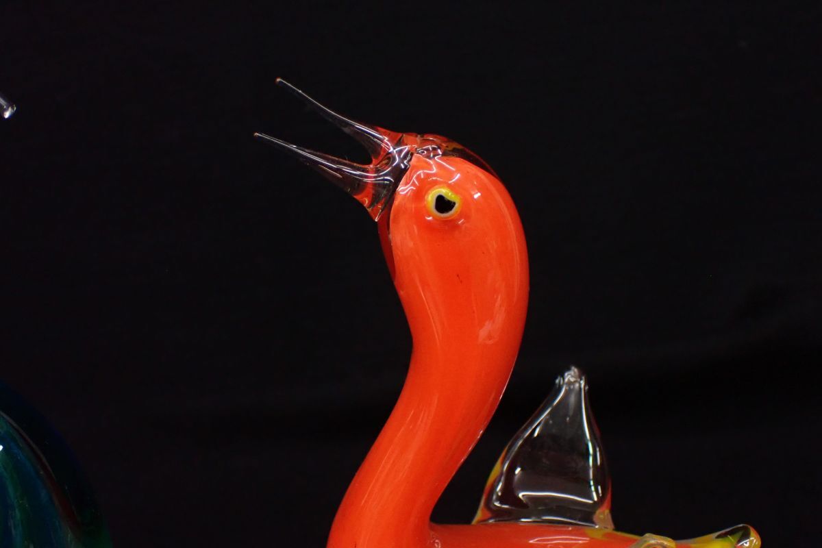 △Multi Glass マルティグラス スワン ガラス製 置物(高さ約27cm △Multi Glass マルティグラス スワン ガラス製 置物(高さ約27cm