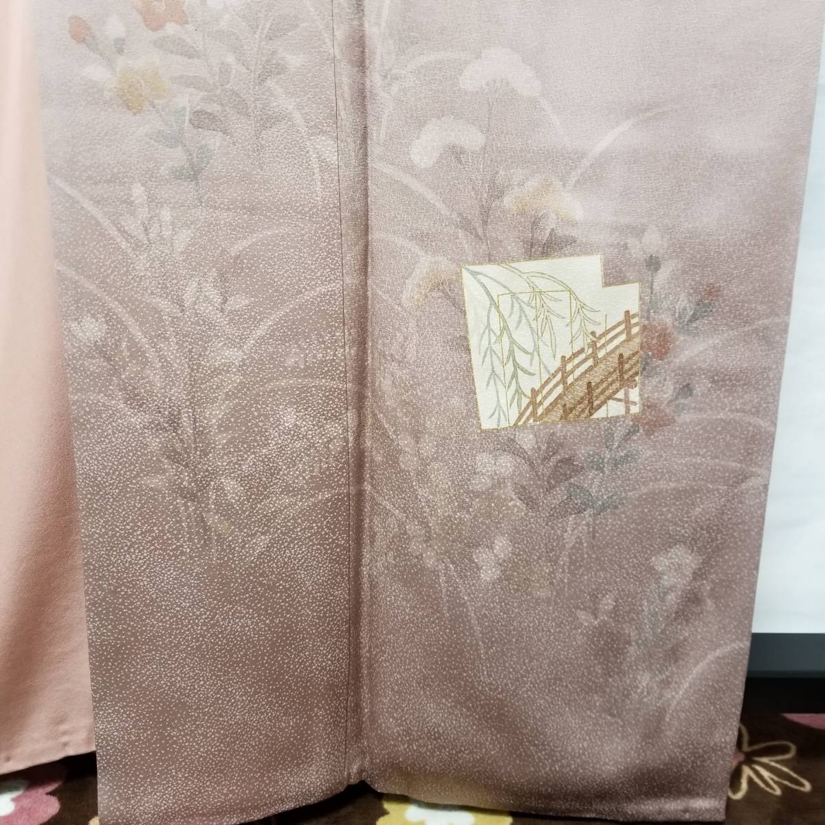 [. virtue ] excellent article thing { silk *. attaching *...* tsukesage }* length 165-.66*. three. ...*do-n pink color ground * many kind writing sama *N4359