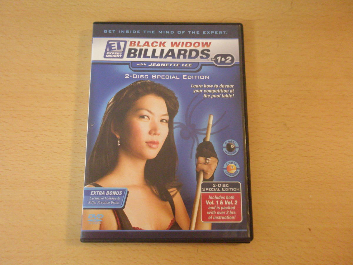 英語　Black Widow Billiards Vol. 1 & Vol. 2　DVD　ビリヤード