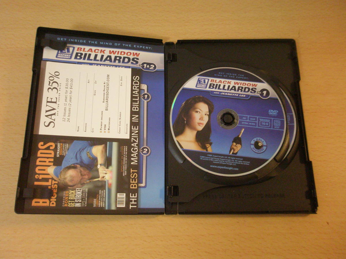 英語　Black Widow Billiards Vol. 1 & Vol. 2　DVD　ビリヤード_画像3