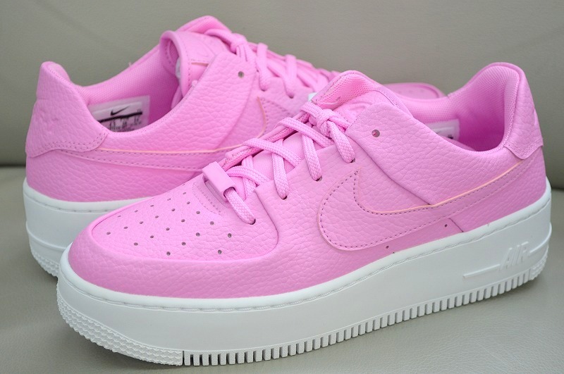 2019 model new goods unused NIKE Nike W Air Force 1 AF1 SAGE LOW AR5339 601 pink thickness bottom sneakers regular price 14,300 jpy US7.5 24.5 centimeter 