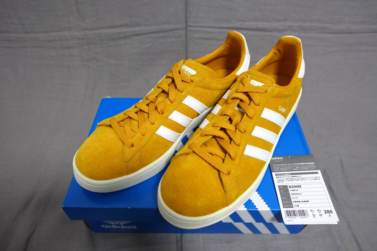 【値下げ可/新品】adidas/アディダス★CAMPUS/キャンパス/スニーカー/靴★YELLOWイエロー黄★US10/28.0cm★SUPERSTARスーパースター★20Q1J_画像1